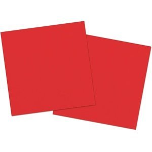 Ubrousky papírové červené 33 x 33 cm 20 ks
