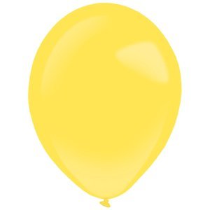 Balónky latexové metalické žluté 23 cm 1 ks