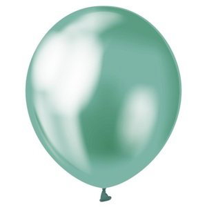 Balónky latexové Beauty&Charm,chromové platinově zelené 30cm 7ks