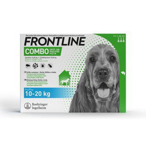 FRONTLINE COMBO spot-on pro psy M (10-20kg)-3x1,34ml