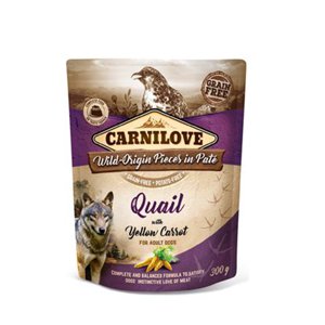 Carnilove Dog Pouch Paté Quail & Yellow Carrot 300g