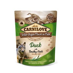 Carnilove Dog Pouch Paté Duck & Timothy Grass 300g