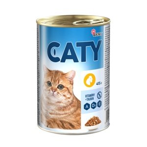 Caty Kousky v omáčce s drůbežím pro kočky 415 g