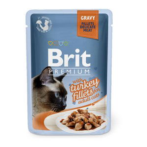 Brit Premium Cat D Fillets in Gravy With Turkey 85g