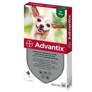 Advantix spot-on pro psy do 4kg