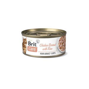 Brit Care Cat konzerva Fillets Breast & Rice 70 g