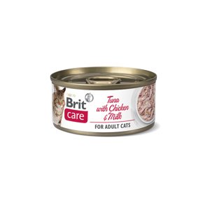 Brit Care Cat konzerva Fillets Chicken & Milk 70 g