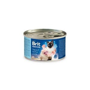 Brit Premium Cat by Nature Trout&Liver konzerva 200g