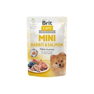 Brit Care Dog Mini Rabbit&Salmon fillets in gravy kapsička 85g