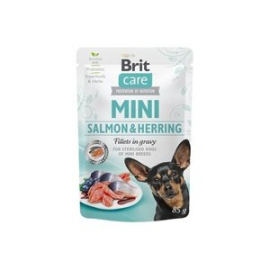 Brit Care Dog Mini Salmon&Herring steril fillets kapsička 85g