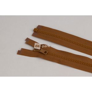 Zip YKK - 45 cm - dělitelný - karamelová - 724