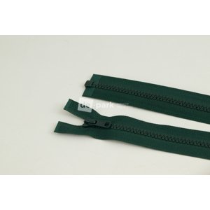 Zip YKK - 65cm - dělitelný - lahvově zelená - 678