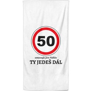 Osuška se značkou 50 - Ty jedeš dál