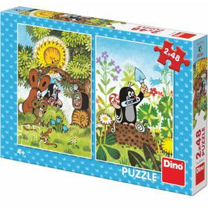 Puzzle Krtek s přáteli 2x48 dílků