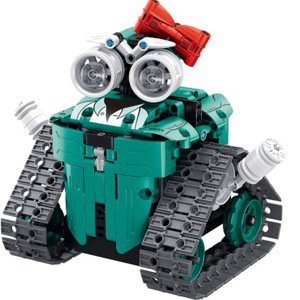 Zelený RC robot - skládací se světlem a zvukem