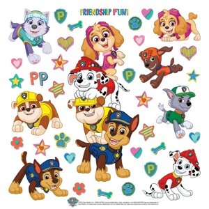 Samolepící dekorace Paw Patrol Friendship Fun, 30 x 30 cm