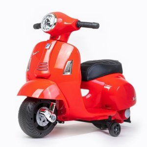 Baby Mix Dětská elektrická motorka Vespa, červená