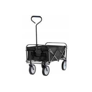 Skládací zahradní vozík 116 x 54 x 90 cm, černá