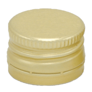 Zavařovací sklo Hliníkové víčko na lahev ZLATÉ 25 mm s pojistným kroužkem Počet kusů v balení: 1