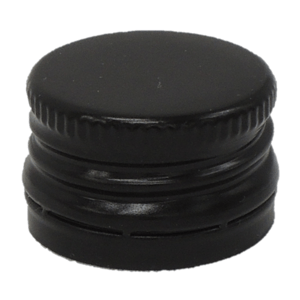 Zavařovací sklo Hliníkové víčko na lahev ČERNÉ 25 mm s pojistným kroužkem Počet kusů v balení: 1