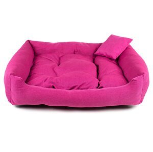 Vsepropejska Lux nadýchaný pelech pro psa Barva: Růžová, Rozměr (cm): 90 x 75