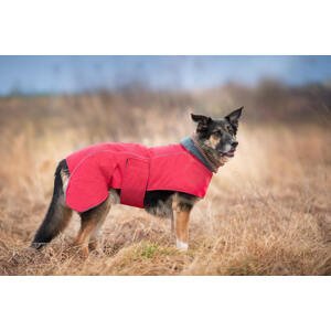 Vsepropejska Servác zateplená bunda pro psa Barva: Červená, Délka zad (cm): 40, Obvod hrudníku: 62 - 68 cm