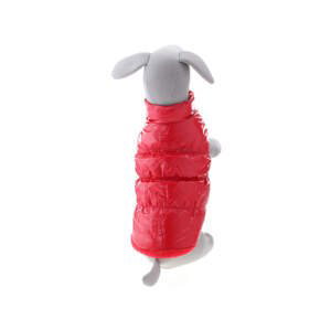 Vsepropejska Warm zimní bunda pro psa s kožichem Barva: Červená, Délka zad (cm): 44, Obvod hrudníku: 50 - 62 cm