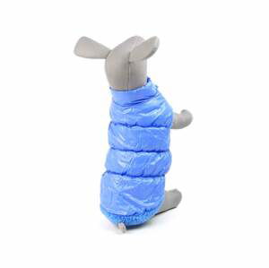 Vsepropejska Warm zimní bunda pro psa s kožichem Barva: Modrá, Délka zad (cm): 24, Obvod hrudníku: 24 - 34 cm