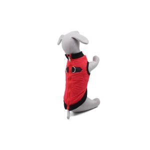 Vsepropejska Quilt prošitá bunda pro psa na zip Barva: Červená, Délka zad (cm): 43, Obvod hrudníku: 47 - 52 cm