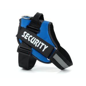 Vsepropejska Security modrý postroj pro psa | 51 – 115 cm Barva: Modrá, Obvod hrudníku: 51 - 66 cm