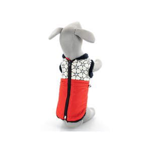 Pes-tex Bruno zimní bunda pro psa Barva: Červená, Délka zad (cm): 24, Obvod hrudníku: 18 - 29 cm