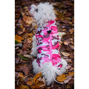 Vsepropejska Knox obleček pro psa na zip Barva: Růžová, Délka zad (cm): 26, Obvod hrudníku: 36 - 39 cm