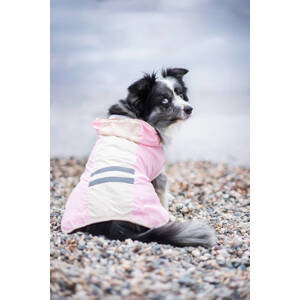 Vsepropejska Roy reflexní pláštěnka pro psa Barva: Růžová, Délka zad (cm): 69, Obvod hrudníku: 92 - 103 cm