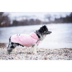 Vsepropejska Roy reflexní pláštěnka pro psa Barva: Růžová, Délka zad (cm): 37, Obvod hrudníku: 48 - 52 cm