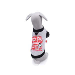 Vsepropejska Teo mikina s nápisy pro psa Barva: Černá, Délka zad (cm): 21, Obvod hrudníku: 32 - 34 cm