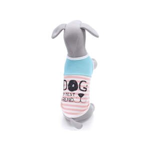 Vsepropejska Odeta pruhované tričko pro psa Barva: Modrá, Délka zad (cm): 22, Obvod hrudníku: 30 - 33 cm