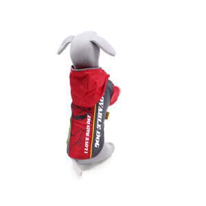 Vsepropejska Alba sportovní pláštěnka pro psa Barva: Červená, Délka zad (cm): 20, Obvod hrudníku: 32 - 36 cm