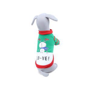 Vsepropejska Valerie vánoční mikina pro psa Barva: Zelená, Délka zad (cm): 32, Obvod hrudníku: 45 - 47 cm