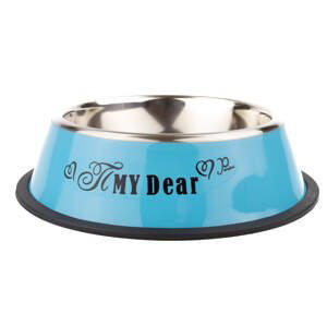 Vsepropejska Empty miska pro psa s tlapkami Barva: Modrá, Rozměr (cm): 19