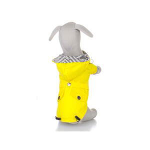 Vsepropejska Riska pláštěnka pro psa Barva: Žlutá, Délka zad (cm): 26, Obvod hrudníku: 34 - 38 cm
