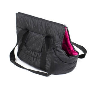Carry taška pro psa | do 4 Kg Barva: Černo-růžová, Dle váhy psa: do 4 kg