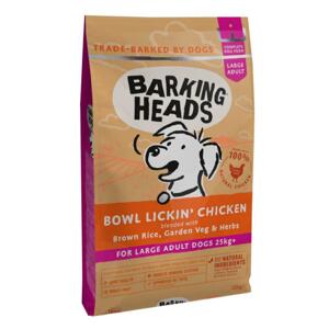 Barking Heads BOWL LICKIN chicken LARGE breed - 12kg + mikroplyšová zelená deka