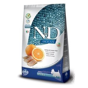 N&D  dog GF OCEAN  ADULT  MINI herring/orange - 2.5kg