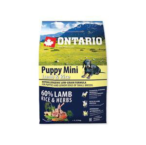 ONTARIO dog PUPPY MINI lamb - 2,25kg