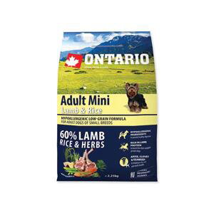 ONTARIO dog ADULT MINI lamb - 6,5kg