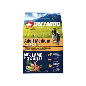 ONTARIO dog  ADULT MEDIUM lamb - 2,25kg