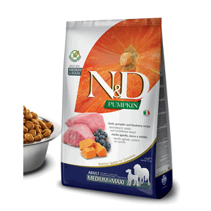 N&D dog GF PUMPKIN ADULT M/L lamb/blueberry - 2,5kg