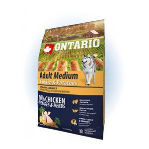 ONTARIO dog  ADULT MEDIUM chicken - 12kg