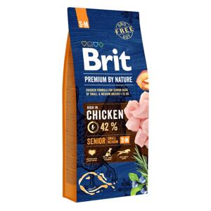 BRIT dog Premium By Nature SENIOR S+M - 15kg