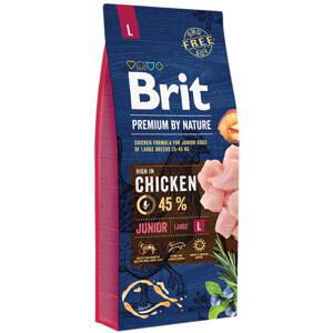 BRIT dog Premium By Nature JUNIOR L - 15kg